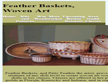 Tablet Screenshot of featherbaskets.com